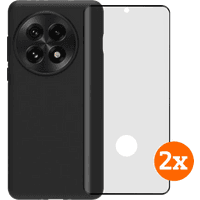 Koop BlueBuilt Back Cover OnePlus 13 Zwart + Screenprotector Glas Duo Pack - 6151132347359