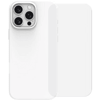 Koop BlueBuilt Back Cover iPhone 16 Pro Max Wit + Screenprotector Glas - 6151132439436