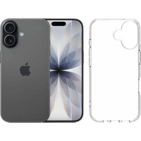 Koop Apple iPhone 17 256GB Zwart + BlueBuilt Protective Back Cover Transparant - 6151130082009