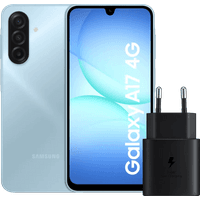Koop Samsung Galaxy A17 128GB Grijs 4G + Samsung Oplader 25 Watt Zwart - 6151128238296