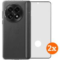 Koop BlueBuilt Back Cover OnePlus 13 Transparant + Screenprotector Glas Duo Pack - 6151132320314