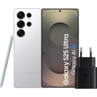 Koop Samsung Galaxy S25 Ultra 1TB Wit 5G + Samsung Oplader 25 Watt Zwart - 6151119842877
