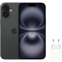 Koop Apple iPhone 16 Plus 128GB Zwart + Apple Snellader - 6151122481445