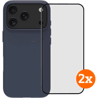 Koop BlueBuilt Protective Back Cover met MagSafe iPhone 17 Pro Blue + Screenprotector Duo Pack - 6151131645609