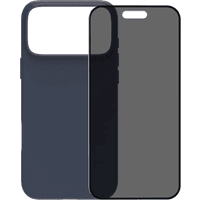 Koop BlueBuilt Protective Back Cover met MagSafe iPhone 17 Pro Max Blauw + BlueBuilt iPhone 17 Pro Max Privacy Screenprotector Glas - 6151127514513