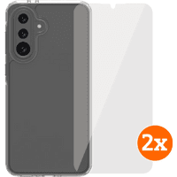 Koop BlueBuilt Protective Back Cover Samsung Galaxy A36 Transparant + Screenprotector Duo Pack - 6151131291219