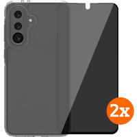 Koop BlueBuilt Protective Cover Samsung Galaxy A36 Transparant + Privacy Protector Duo Pack - 6151132163102