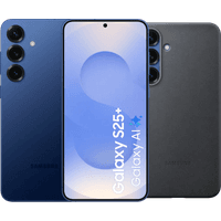 Koop Samsung Galaxy S25 Plus 256GB Donkerblauw 5G + Samsung Kindsuit Back Cover Zwart - 6151119461474
