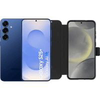 Koop Samsung Galaxy S25 Plus 256GB Donkerblauw 5G + BlueBuilt Book Case Zwart - 6151119674669