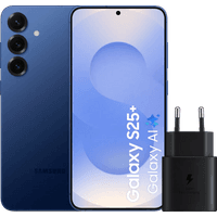 Koop Samsung Galaxy S25 Plus 256GB Donkerblauw 5G + Samsung Oplader 25 Watt Zwart - 6151119758796