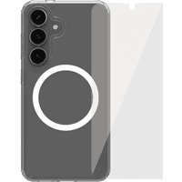 Koop BlueBuilt Protective Back Cover Samsung Galaxy S25 Transparant + Screenprotector Glas - 6151128662671