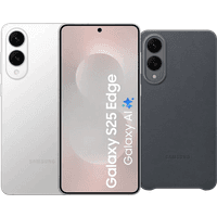 Koop Samsung Galaxy S25 Edge 256GB Zilver 5G + Samsung Kindsuit Back Cover Zwart - 6151122961978