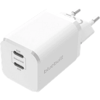 Koop BlueBuilt Power Delivery Oplader met 2 Usb C Poorten 65W Wit - 8720627634410