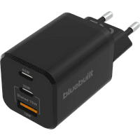 Koop BlueBuilt Power Delivery + Quick Charge Oplader met 3 Usb Poorten 65W Zwart - 8720627634427