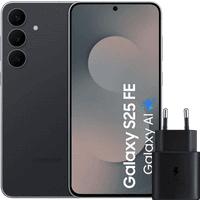 Koop Samsung Galaxy S25 FE 128GB Zwart 5G + Samsung Oplader 25 Watt Zwart - 6151125726710