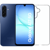 Koop Samsung Galaxy A17 128GB Blauw 5G + BlueBuilt Back Cover Transparant - 6151128194141