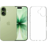 Koop Apple iPhone 17 512GB Groen + BlueBuilt Protective Back Cover Transparant - 6151130284298