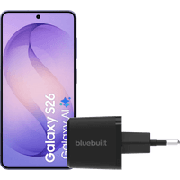 Koop Samsung Galaxy S26 256GB Donkerblauw 5G + BlueBuilt Oplader 45 Watt Zwart - 6151134225204