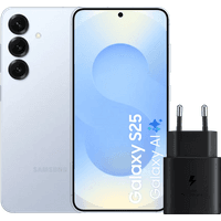 Koop Samsung Galaxy S25 256GB Lichtblauw 5G + Samsung Oplader 25 Watt Zwart - 6151119473408
