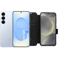 Koop Samsung Galaxy S25 256GB Lichtblauw 5G + BlueBuilt Book Case Zwart - 6151119564588