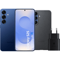 Koop Samsung Galaxy S25 256GB Donkerblauw 5G + Accessoirepakket - 6151119596527