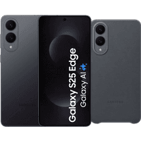 Koop Samsung Galaxy S25 Edge 512GB Zwart 5G + Samsung Kindsuit Back Cover Zwart - 6151122968915