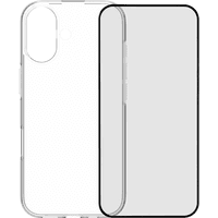 Koop Back Cover iPhone 17 Transparant + BlueBuilt iPhone 17 Screenprotector Glas - 6151127357318