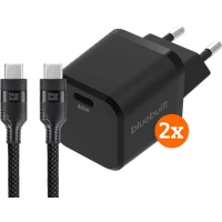 Koop BlueBuilt 65W GaN Usb C Oplader Zwart + Usb C Kabel 240W 2m - 6151137727750