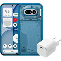 Koop Nothing Phone (4a) 256GB Blauw 5G + BlueBuilt Oplader met Usb C Poort 45W Wit - 6151139529529