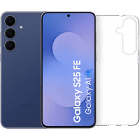 Koop Samsung Galaxy S25 FE 128GB Donkerblauw 5G + BlueBuilt Back Cover Transparant - 6151125690646