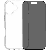 Koop BlueBuilt Protective Back Cover iPhone 17 Transparant + BlueBuilt iPhone 17 Privacy Screenprotector - 6151127369373