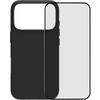 Koop BlueBuilt Back Cover iPhone 17 Pro Zwart + BlueBuilt iPhone 17 Pro Screenprotector Glas - 6151127373356