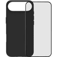 Koop BlueBuilt Back Cover iPhone Air Zwart + BlueBuilt iPhone Air Screenprotector Glas - 6151127385397