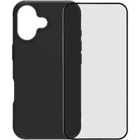 Koop BlueBuilt Protective Back Cover met MagSafe iPhone 17 Zwart + BlueBuilt iPhone 17 Screenprotector Glas - 6151127392388