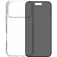 Koop BlueBuilt Protective Back Cover iPhone 17 Pro Transparant + BlueBuilt iPhone 17 Pro Privacy Screenprotector Glas - 6151127462425