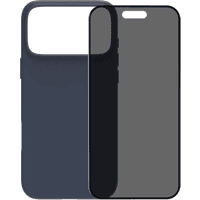 Koop BlueBuilt Protective Back Cover met MagSafe iPhone 17 Pro Max Blauw + BlueBuilt iPhone 17 Pro Max Privacy Screenprotector Glas - 6151127514513