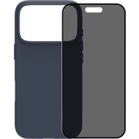 Koop BlueBuilt Protective Back Cover met MagSafe iPhone 17 Pro Blauw + BlueBuilt iPhone 17 Pro Privacy Screenprotector Glas - 6151127516500