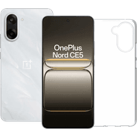 Koop OnePlus Nord CE 5 128GB Wit 5G + BlueBuilt Back Cover Transparant - 6151127861877