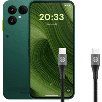 Koop Fairphone 6 256GB Groen 5G + BlueBuilt Usb C naar Usb C Kabel 1