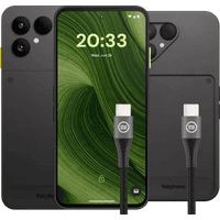 Koop Fairphone 6 256GB Zwart 5G + Accessoirepakket - 6151127991987