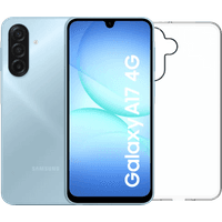 Koop Samsung Galaxy A17 128GB Grijs 4G + BlueBuilt Back Cover Transparant - 6151128224275