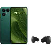 Koop Fairphone 6 256GB Groen 5G + Fairphone Fairbuds True Wireless Earbuds Zwart - 6151128512518