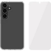 Koop BlueBuilt Protective Back Cover Samsung Galaxy S25 Transparant + Screenprotector Glas - 6151128658681