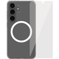 Koop BlueBuilt Protective Back Cover Samsung Galaxy S25 Transparant + Screenprotector Glas - 6151128662671