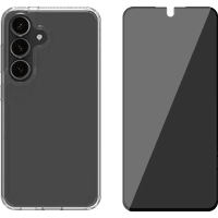 Koop BlueBuilt Protective Back Cover Samsung Galaxy S25 Transparant +Screenprotector Glas - 6151128667669