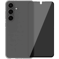 Koop BlueBuilt Samsung Galaxy S25 Back Cover Transparant + Privacy Screenprotector Glas - 6151128670690