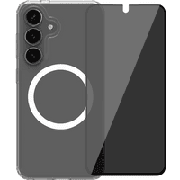 Koop BlueBuilt Back Cover Samsung Galaxy S25 Transparant+BlueBuilt Privacy Screenprotector Glas - 6151128679679