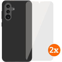 Koop BlueBuilt Samsung Galaxy A36 Back Cover Zwart + Screenprotector Glas Duo Pack - 6151131161192