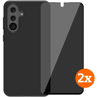 Koop BlueBuilt Samsung Galaxy A36 Back Cover Zwart + Privacy Filter Screenprotector Duo Pack - 6151132234253
