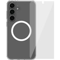 Koop BlueBuilt Protective Back Cover Magneet Galaxy S25 Plus Transparant + Screenprotector Glas - 6151131072009